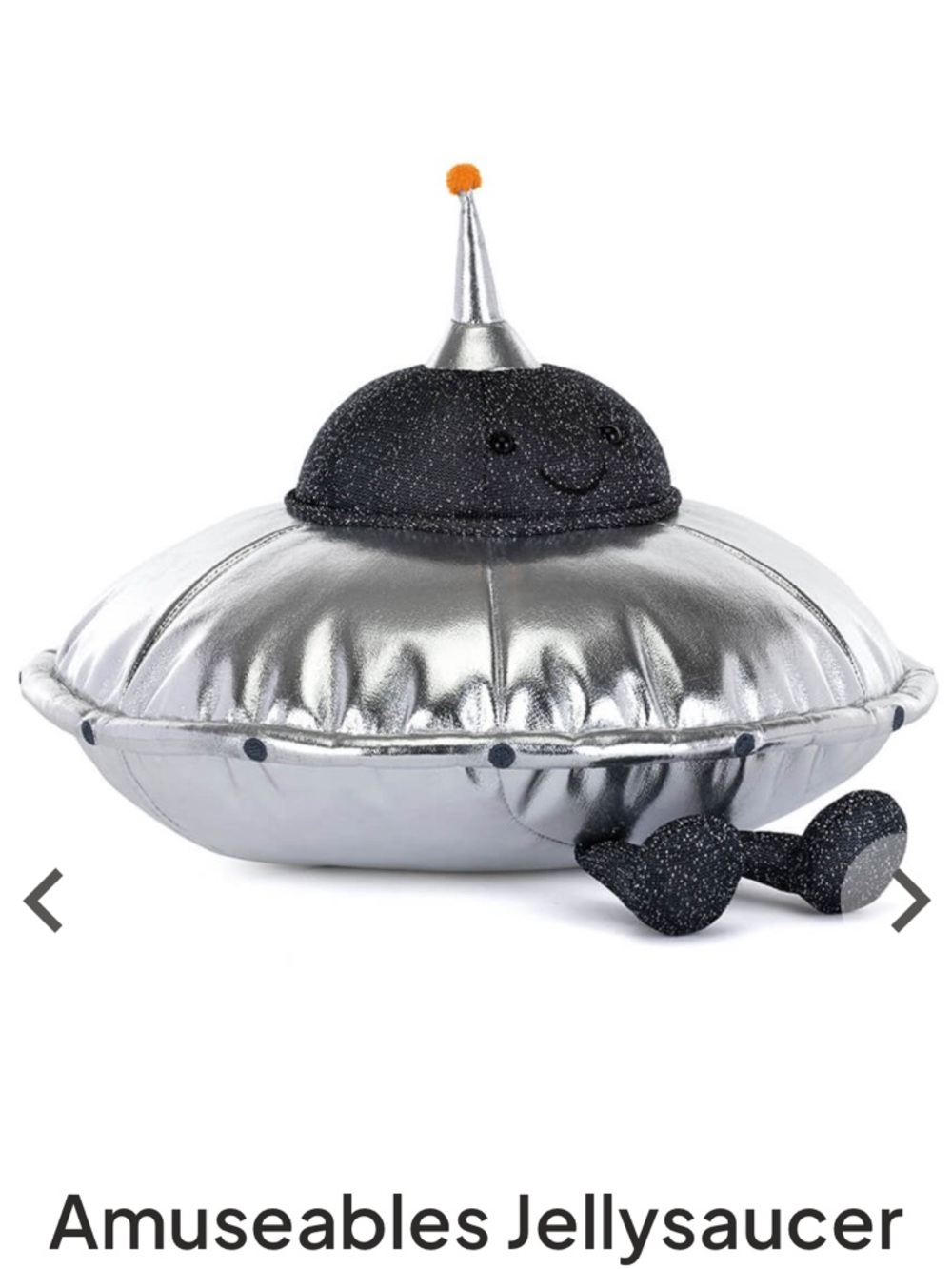 Jellycat Silver Metallic UFO Plush